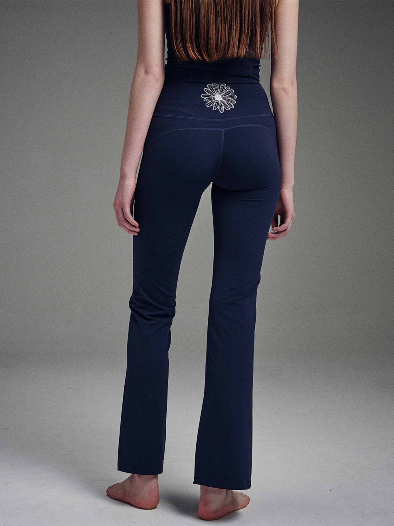 BEURRE ULTIMATE COMFORT bootcut leggings theflower_NAVY IVORY